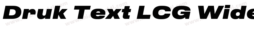 Druk Text LCG Wide Bold字体转换